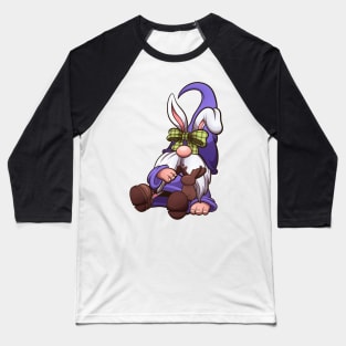 Easter Gnome Who Ate Too Much Chocolate Baseball T-Shirt